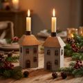 Julelysholder til keglelys, 14,5 cm, 2 stk. | Floristik24.dk