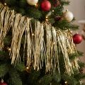 Glitter lys guld glitter gardindekoration guld 90×200 cm | Floristik24.dk