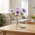 Kunstige anemoneblomster i lilla, 34 cm lange, 4 stk. | Floristik24.dk
