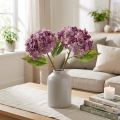 Kunstige hortensiaer lilla kunstige blomster hortensia 34 cm 2 stk. | Floristik24.dk