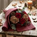 Florist crepe papir Bordeaux 50x250cm | Floristik24.dk