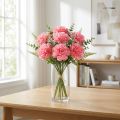 Artificial Nellike Pink 25cm 7stk Kunstig plante som ægte! | Floristik24.dk