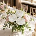 Rosenblomst hvid 17cm 4 stk | Floristik24.dk