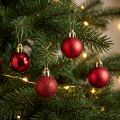 Juletræspynt julekugle rød 3 cm 14 stk. | Floristik24.dk
