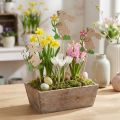 Blomsterpropkanin lavet af træ 9cm 12 stk | Floristik24.dk
