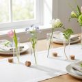 Minivaser glas reagensglas kork låg Ø4cm H12cm 6stk | Floristik24.dk