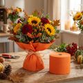 Blomstercrepe orange B10cm gramvægt 128g/kvm L250cm 2stk | Floristik24.dk