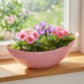 Plantebåd plast blomsterskål pink 28×9×9cm 3stk | Floristik24.dk