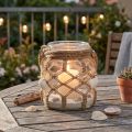 Dekorative glas makrame skaller borddekoration hængende dekoration Ø14cm | Floristik24.dk
