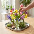 Dekorativ bakke, metalbakke, zinkbakke, antik look, 39,5 cm | Floristik24.dk
