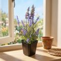 Kunstig lavendel i potteblomstrende kunstige planter 25cm | Floristik24.dk