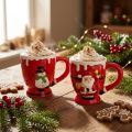 Julekopper kop julemand keramik 10,5cm 2stk | Floristik24.dk