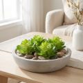 Kunstig sukkulent, grøn, til dekoration i skål eller vase, 10 cm, 4 stk. | Floristik24.dk