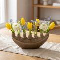 Dekorativ Vase Båd Keramik Vase Brun 23×8,5cm H11cm | Floristik24.dk