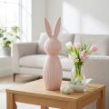 Dekorativ keramisk kaninfigur til moderne indretning, 22 cm | Floristik24.dk