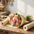 Blomstercrepe champagnecreme B10cm L250cm 2stk | Floristik24.dk
