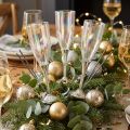 Nytårsaftenspynt til at sætte champagneglas på tråd H9,5 cm 8 stk. | Floristik24.dk