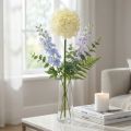 Kunstig Allium Cremehvid Prydløg Ø18cm L90cm | Floristik24.dk