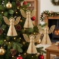 Papir engel juleengle dekoration papir creme H12cm 4 stk | Floristik24.dk