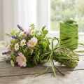 Raffia bånd grønt, brunt, poly raffia 200m | Floristik24.dk