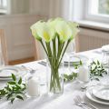 Mini calla kunsthvid L 28cm 12 stk | Floristik24.dk