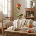 Kunstig rose orange, kunstig rose, dekorativ rose L74cm Ø7cm | Floristik24.dk