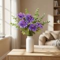 Kunstige dahliaer i lavendel med 5 blomster 105cm | Floristik24.dk