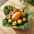 Kunstig mango som en eksotisk dekorativ frugt til hjemmet | Floristik24.dk