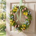 Naturlig vinrankekrans Ø40cm - dekorativ dørkrans til forår og sommer | Floristik24.dk