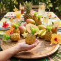 Mini Ananas Sæt Dekorativ Frugt Kunstig Tropisk Fest 6 Stykker | Floristik24.dk