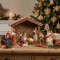 Nativity figurer sæt 11 farverige figurer håndmalede 3,5-9,5 cm | Floristik24.dk