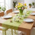 Deco fleece Sizoweb bordløber limegrøn 30cm 5m | Floristik24.dk