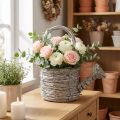 Dekorativ vandkande i et smagfuldt vævet design til elegant boligindretning, 26 cm | Floristik24.dk