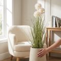 Kunstige blomster dekorativ kugleblomst allium prydløg kunstig 78cm | Floristik24.dk