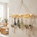 Træbundtkrogskinne vægdekoration i boho-stil til alsidig brug | Floristik24.dk