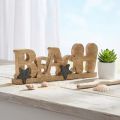 Stand skrift "Beach" maritim dekoration træ 35×12cm | Floristik24.dk
