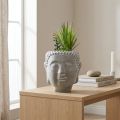 Kunstig sukkulent urtepotte Buddha Ø12cm H25cm | Floristik24.dk