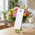 Hvide hængemærker 18x60mm med metaltråd, vejrbestandige, ideelle til blomster- og gavemærkning, 250 stk. | Floristik24.dk