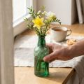 Mini vase glasflaske vase blomstervase grøn Ø6cm H17cm | Floristik24.dk