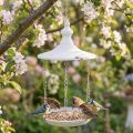 Hængende dekoration shabby chic dekorativ fuglefoder hvid Ø20cm | Floristik24.dk