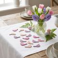 Scatter dekoration fugle dekoration træ, scatter stykker pink toner 4cm 72 stk. | Floristik24.dk