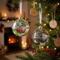 Juletræskugler glas til at fylde kristtorn Ø6cm 2stk | Floristik24.dk