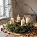 Juledekoration perle kransegrå 275cm | Floristik24.dk