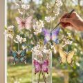 Sommerfuglevedhæng til kunstnerisk udsmykning af opholdsrum, 8 cm, 5 stk. | Floristik24.dk