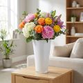 Vase “Fizzy” Ø20cm H35cm hvid 1 stk | Floristik24.dk