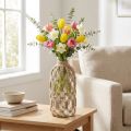 Makrame flaske glas dekorativ vase naturjute Ø10,5cm H26cm | Floristik24.dk