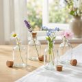 Glasvaseflasker Dekorationsvase med kork H10,5cm 8 stk | Floristik24.dk
