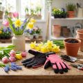 Kixx syntetiske handsker Størrelse 8 Pink, Sort | Floristik24.dk