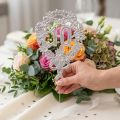 Jubilæumsnummer 10 sølv Ø8cm 10stk | Floristik24.dk