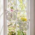 Sommerfugl med reagensglas til hængning af 19x24cm 3stk | Floristik24.dk